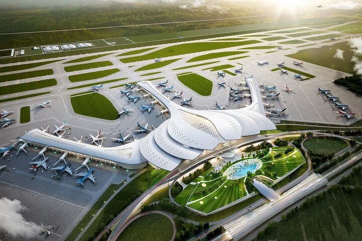 1280px Long Thanh International Airport High view terminal design