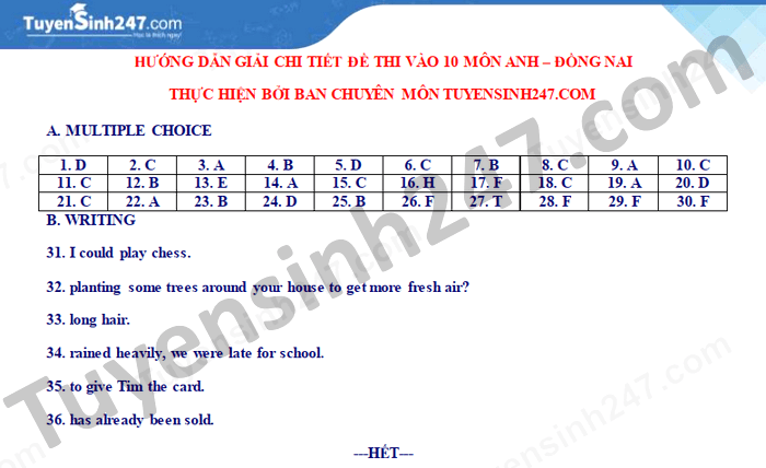 dap an mon tieng anh thi lop 10 tinh dong nai day du chinh xac nhat5