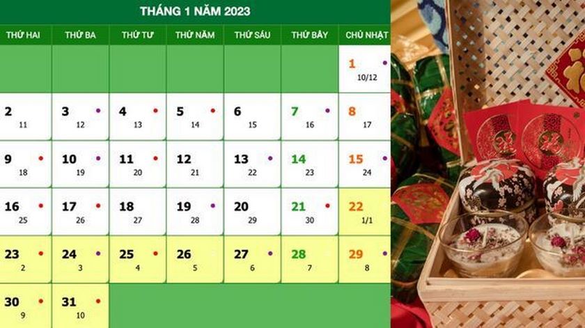 Còn bao nhiêu ngày nữa tới Tết Nguyên Đán