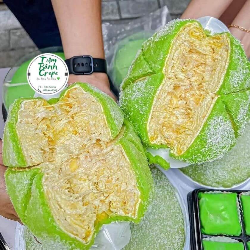 Review tiem banh Crepe sau rieng Tien Dang2